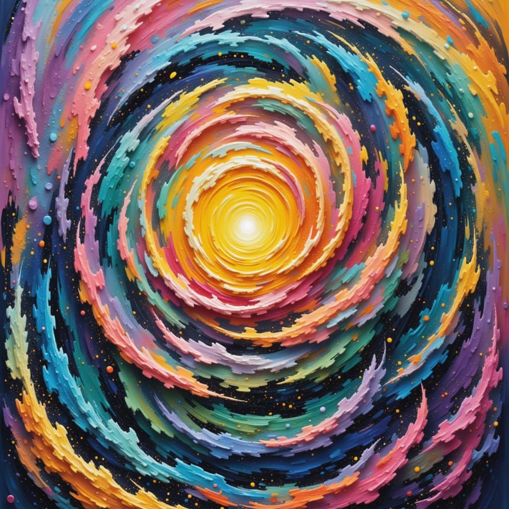 Vibrant Spring Scene with Soft Neon Glow