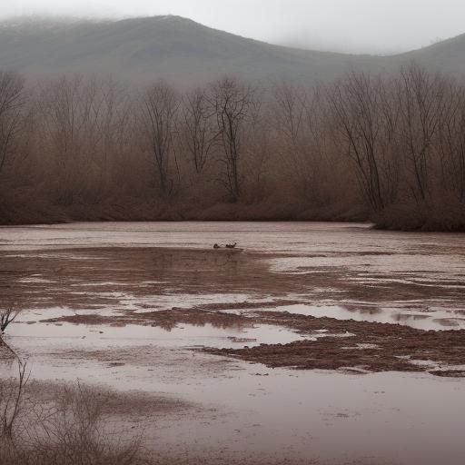 AI Image of a Muddy Lake