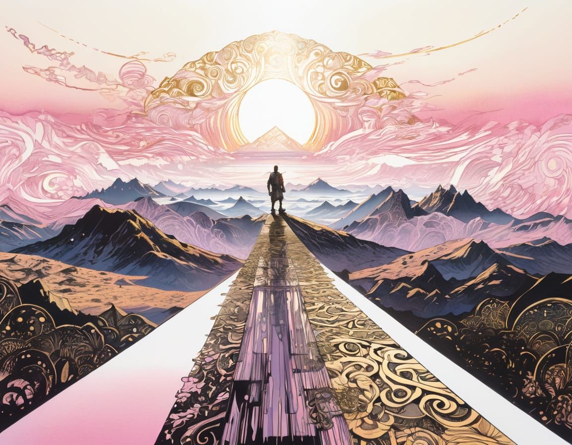 Enchanted D&D Character in Radiant Golden Hour