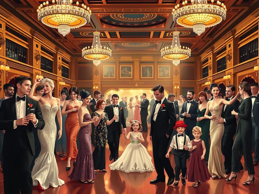 Titanic Dance Floor in Art Deco Style