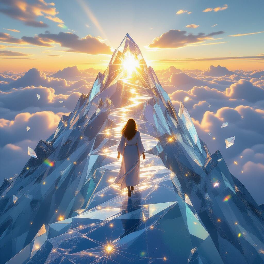 Mystical Crystal Mountain Ascent