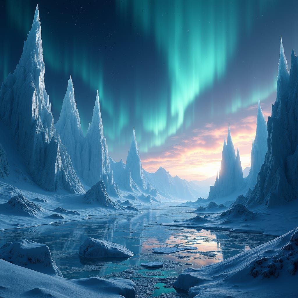 Mystical Planet X: A Cinematic Icy World