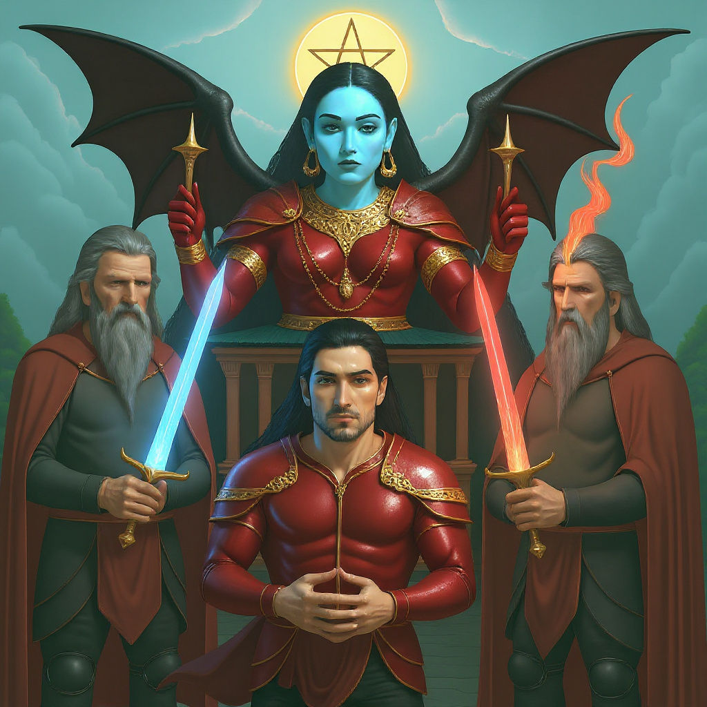 World of Divine Entities and Mana Collection