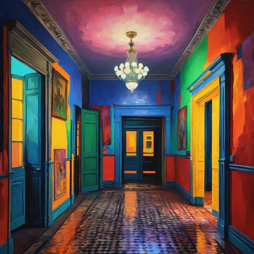 Election Anxiety in Expressionist Fauvist Style