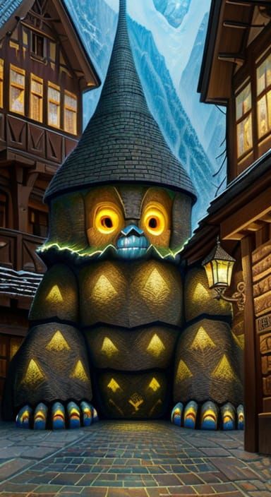 Golem in Zakopane Architecture Disguise