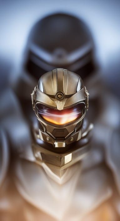 Halo Spartan Helmet in Professional Photography Style