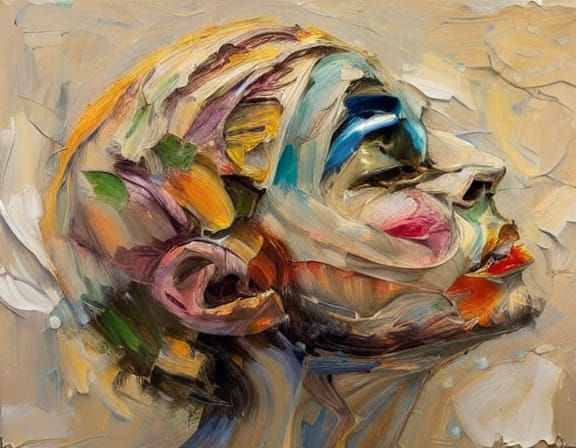 Palestinian Astronaut in Galactic Landscape, Watercolour Sty...