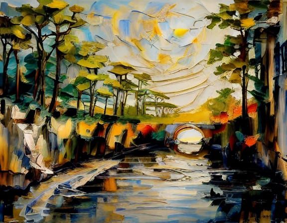 Palestinian Astronaut in Galactic Landscape, Watercolour Sty...