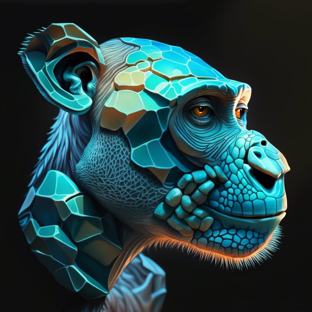 Monkey-Turtle Hybrid Creature