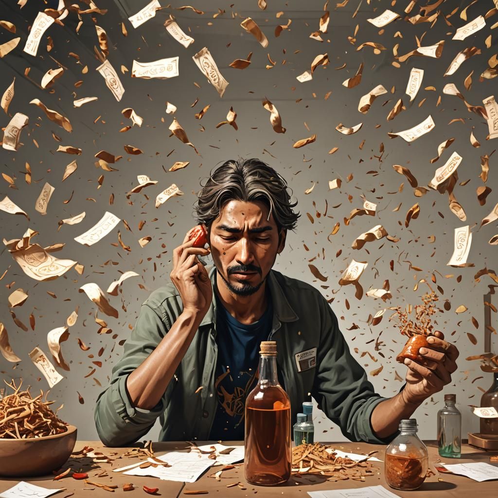 Stress Relief with Ashwagandha: A Hyperrealistic Concept