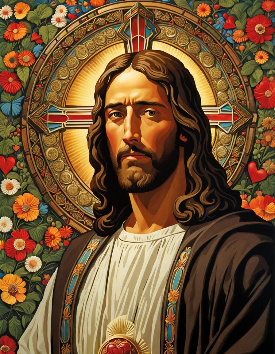 Agape Love Personified: Forgiveness Dispenser in Art Nouveau...