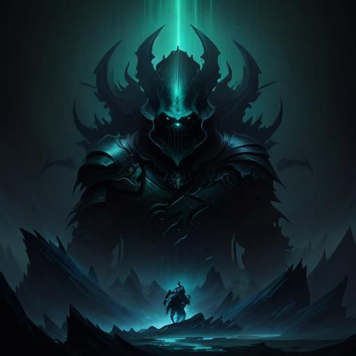 Dark Abyss Logo Concept Art in 8K