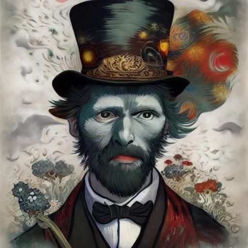 Mythological Dreamscape: A Vintage Storybook Illustration