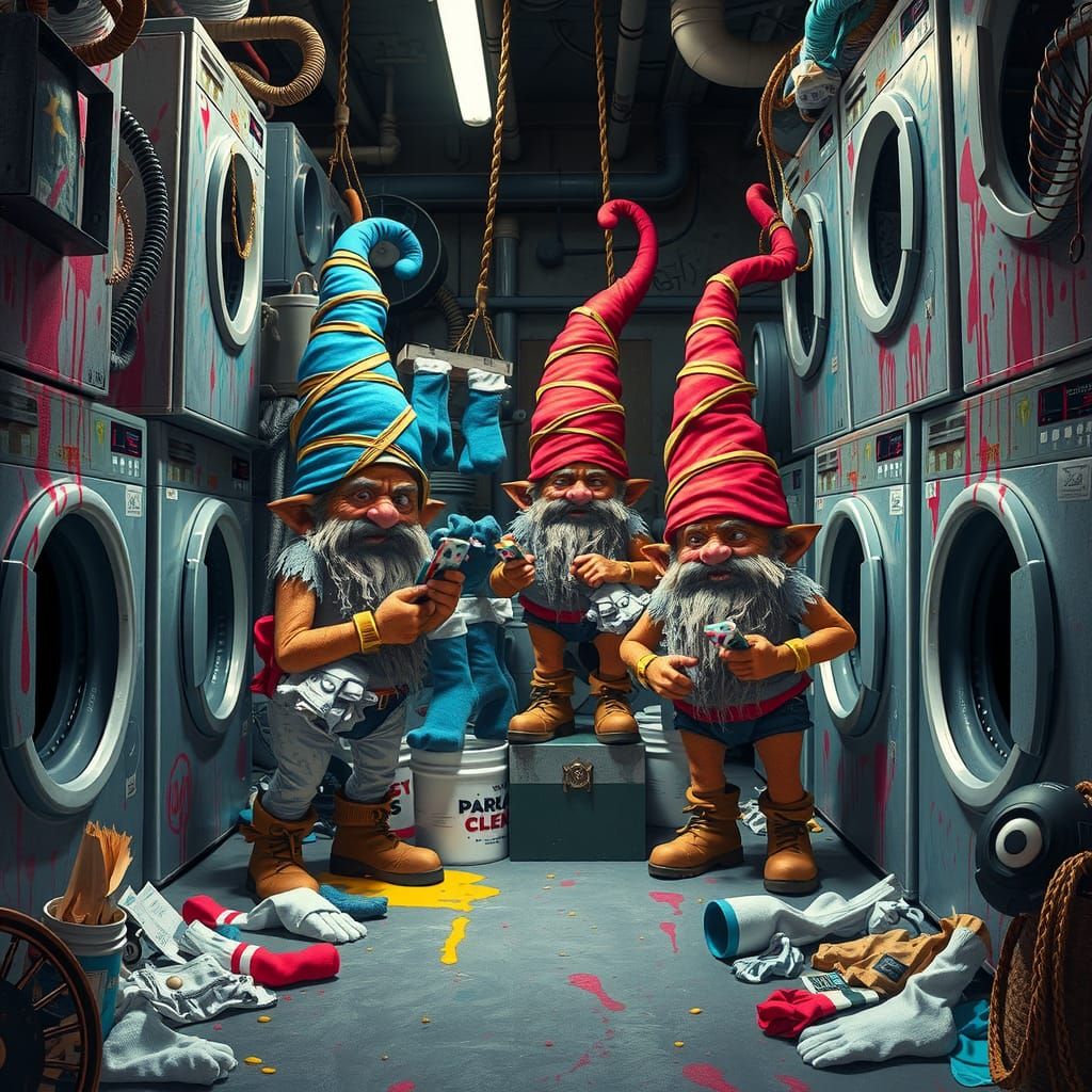 Underpants Gnomes Plotting in Urban Lair