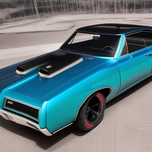 Cyberpunk 1967 Pontiac GTO in Neon City