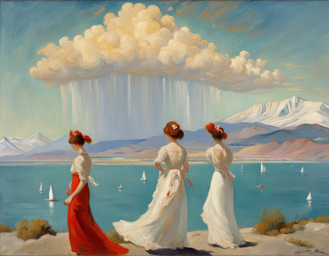 Saltair Rises: Oil Painting on the Great Salt Lake