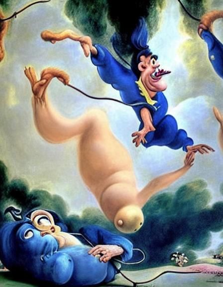 Bluebird in Space: A Rococo Baroque Fantasy