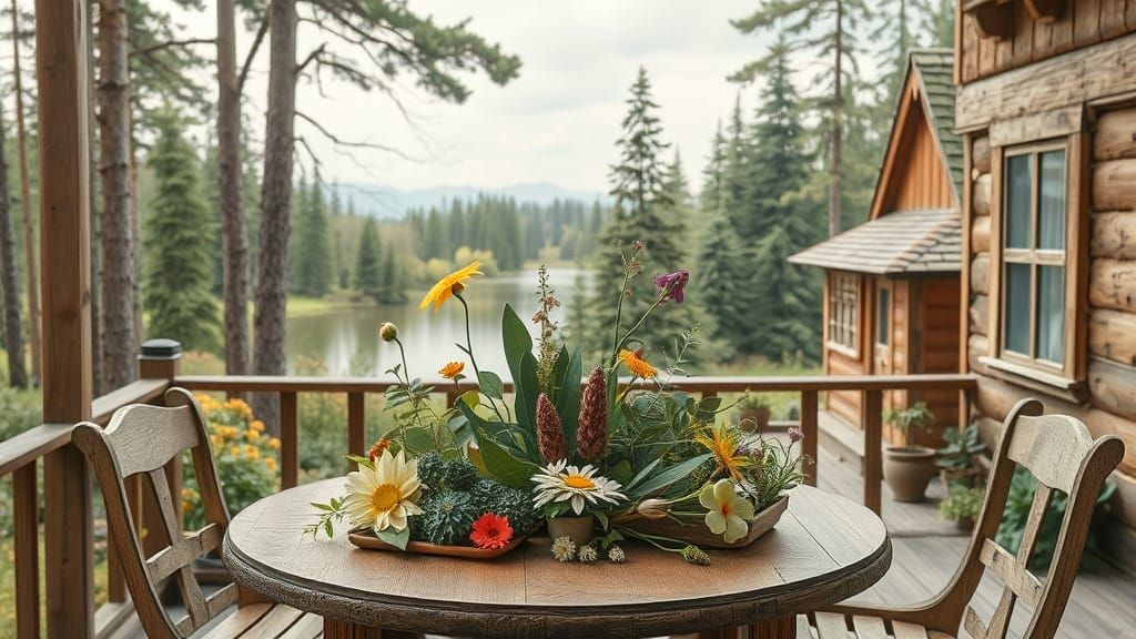 Whimsical Garden Scene in Delicate Paper Art