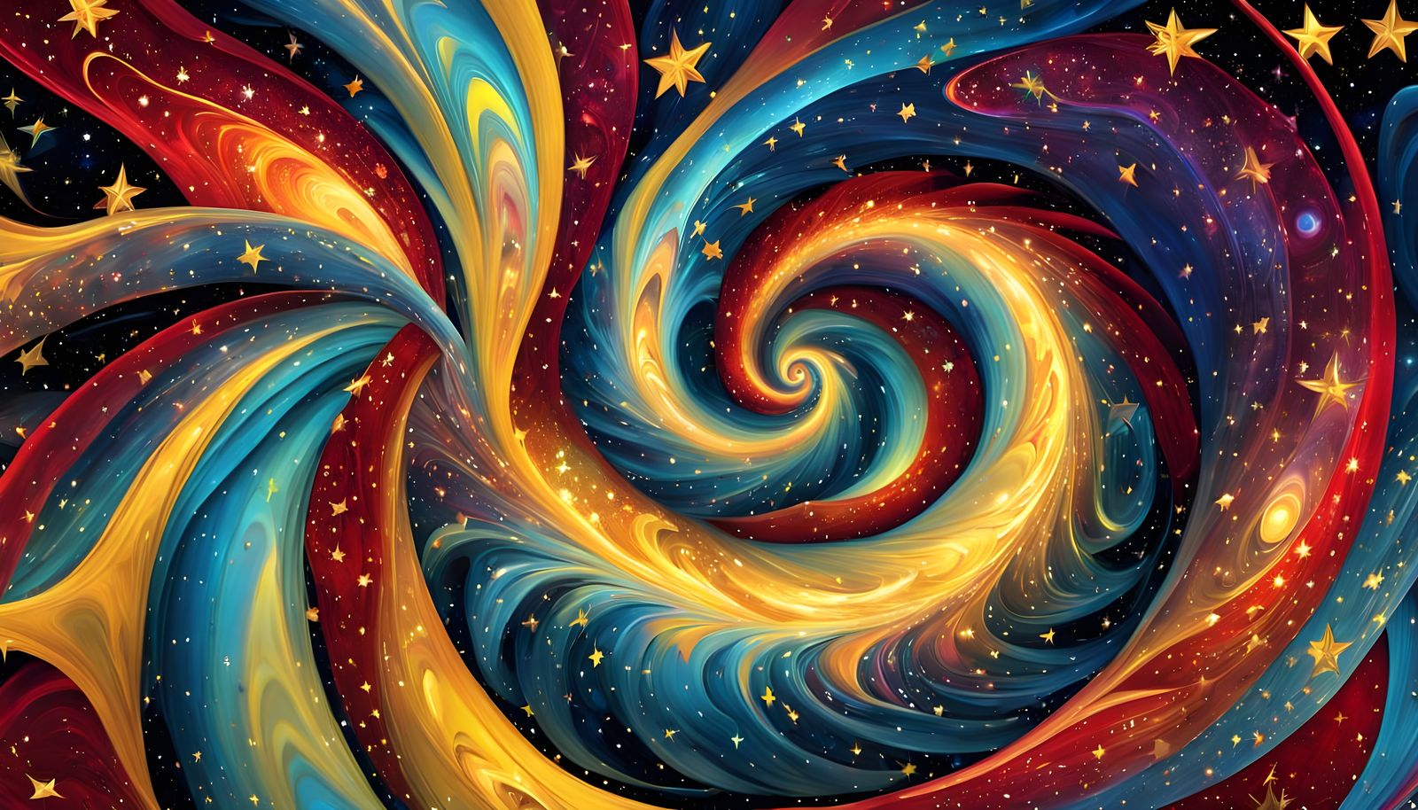 Vast Iridescent Star Vortex