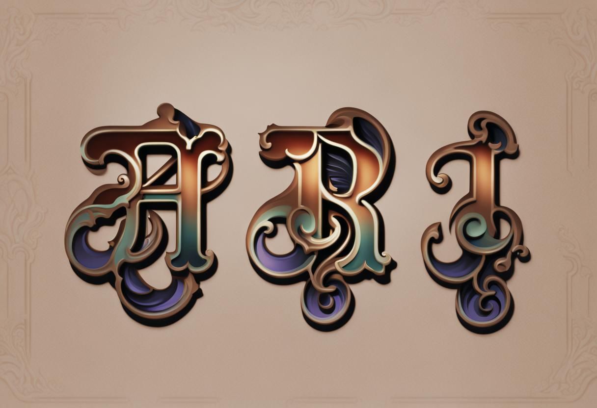 Dark Academia Concept Art in Art Nouveau Rococo Style