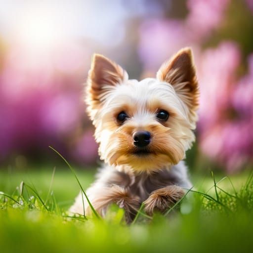 Cute Yorkshire Terrier Puppy in Professional Photo