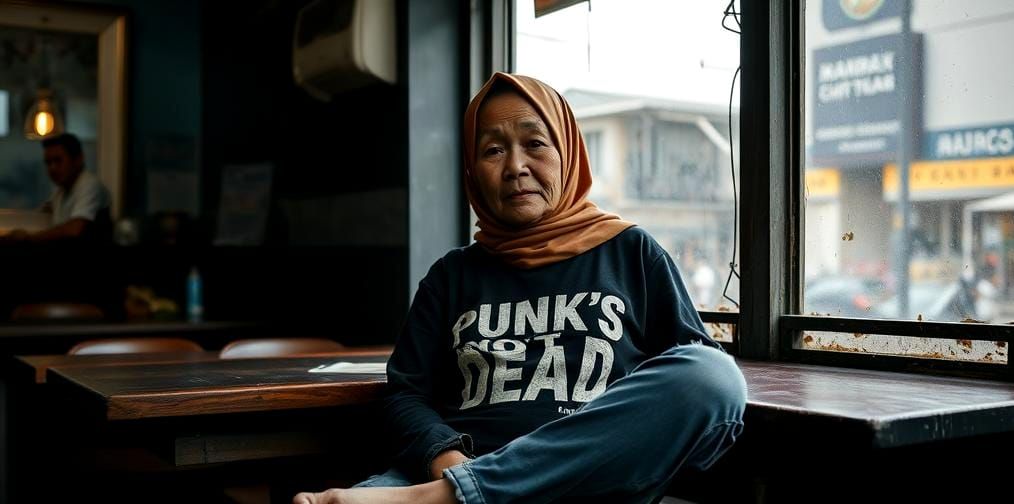 Gritty Film Still: Punk Hijabi in Kuala Lumpur