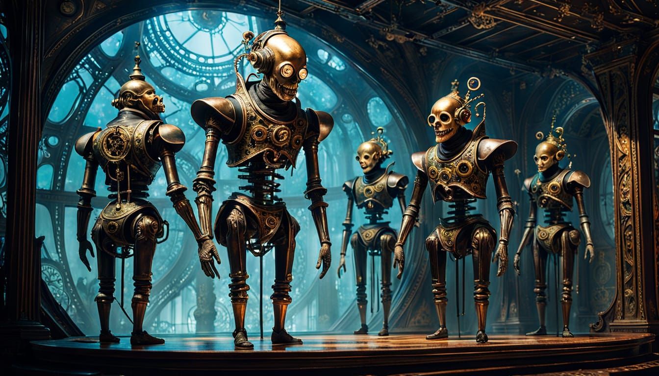 Steampunk Waltz in a Celestial Gathering