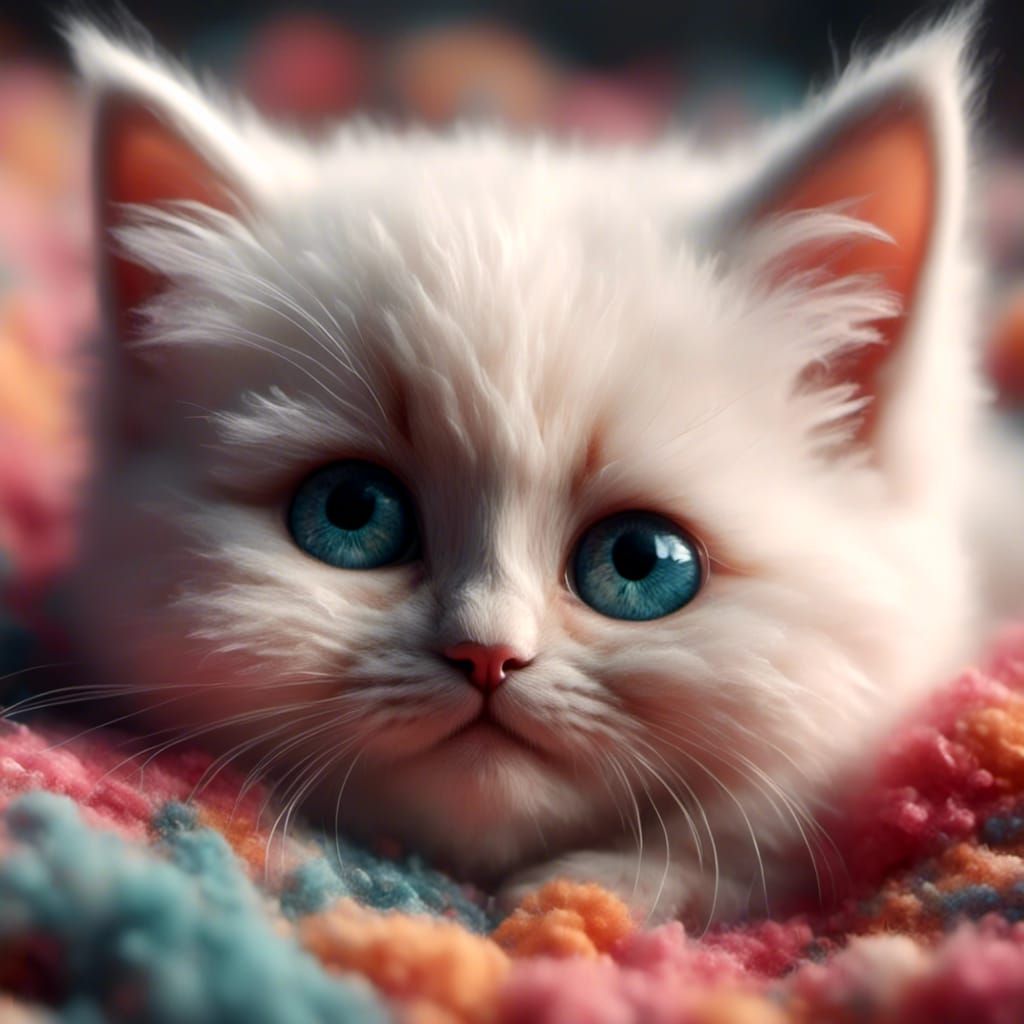 kleines Kätzchen will endlich ihre Ruhe vor mir haben