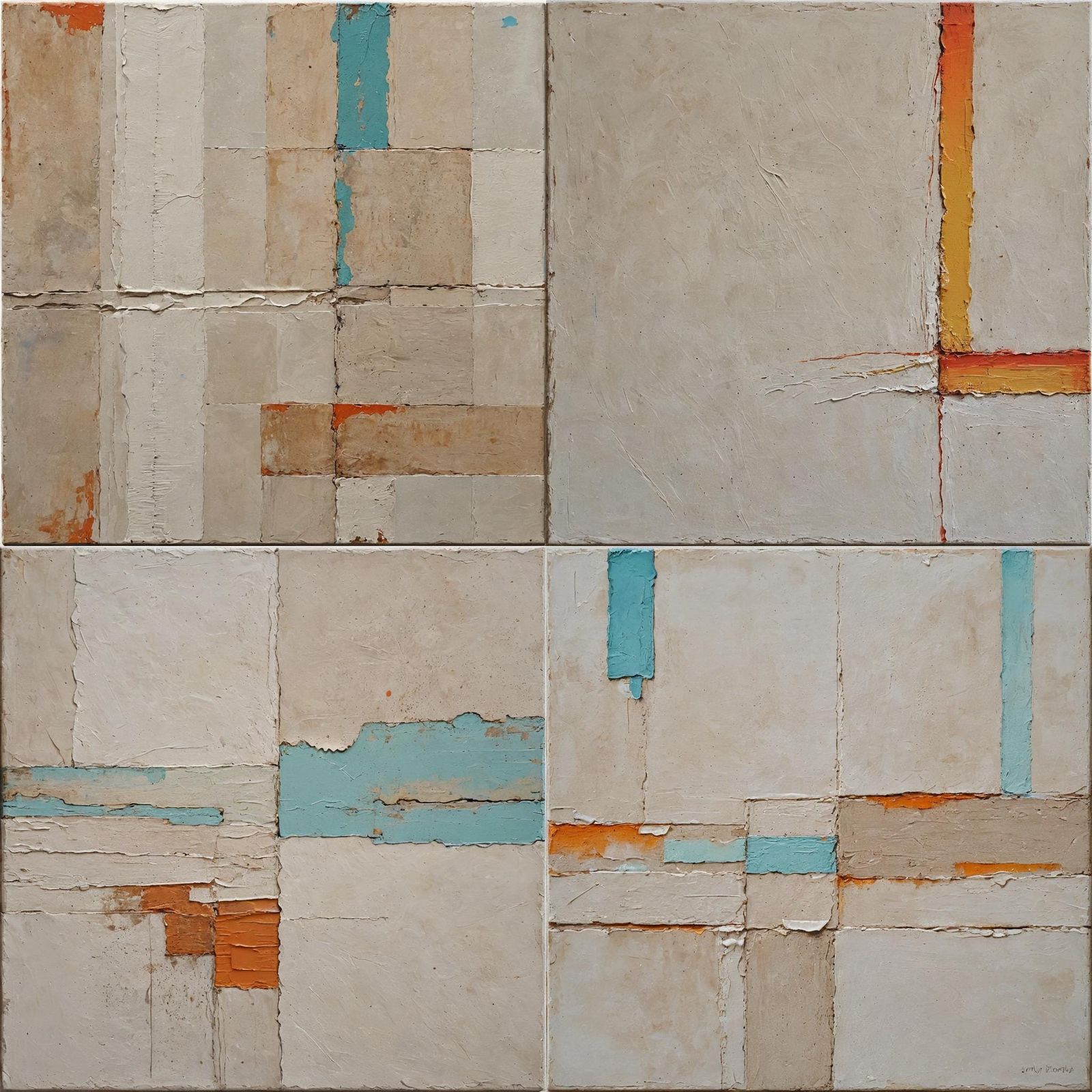 Minimalist Abstract Art on Textured Canvas