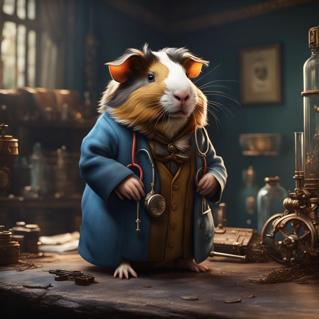 Doctor Guinea Pig Fantasy Concept Art