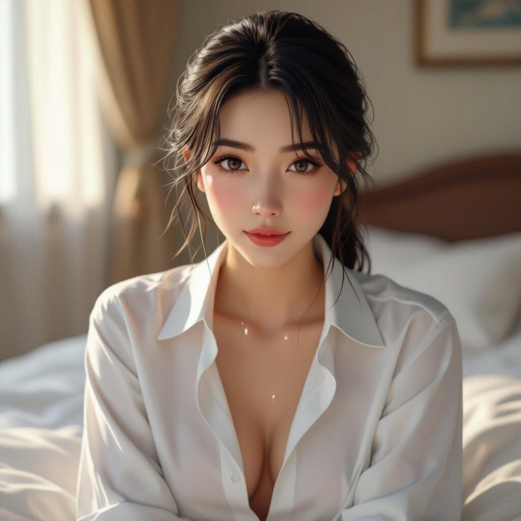 Shen Yuhua: Anime Style 3D Rendered Portrait