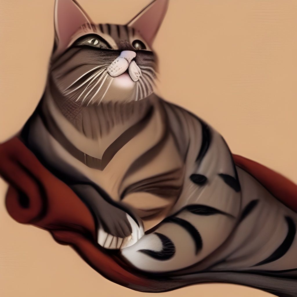 Muezza the Cat Sleeps Peacefully on Prophet's Robe