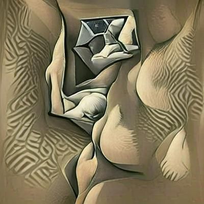 Escher and Picasso Inspired Nude