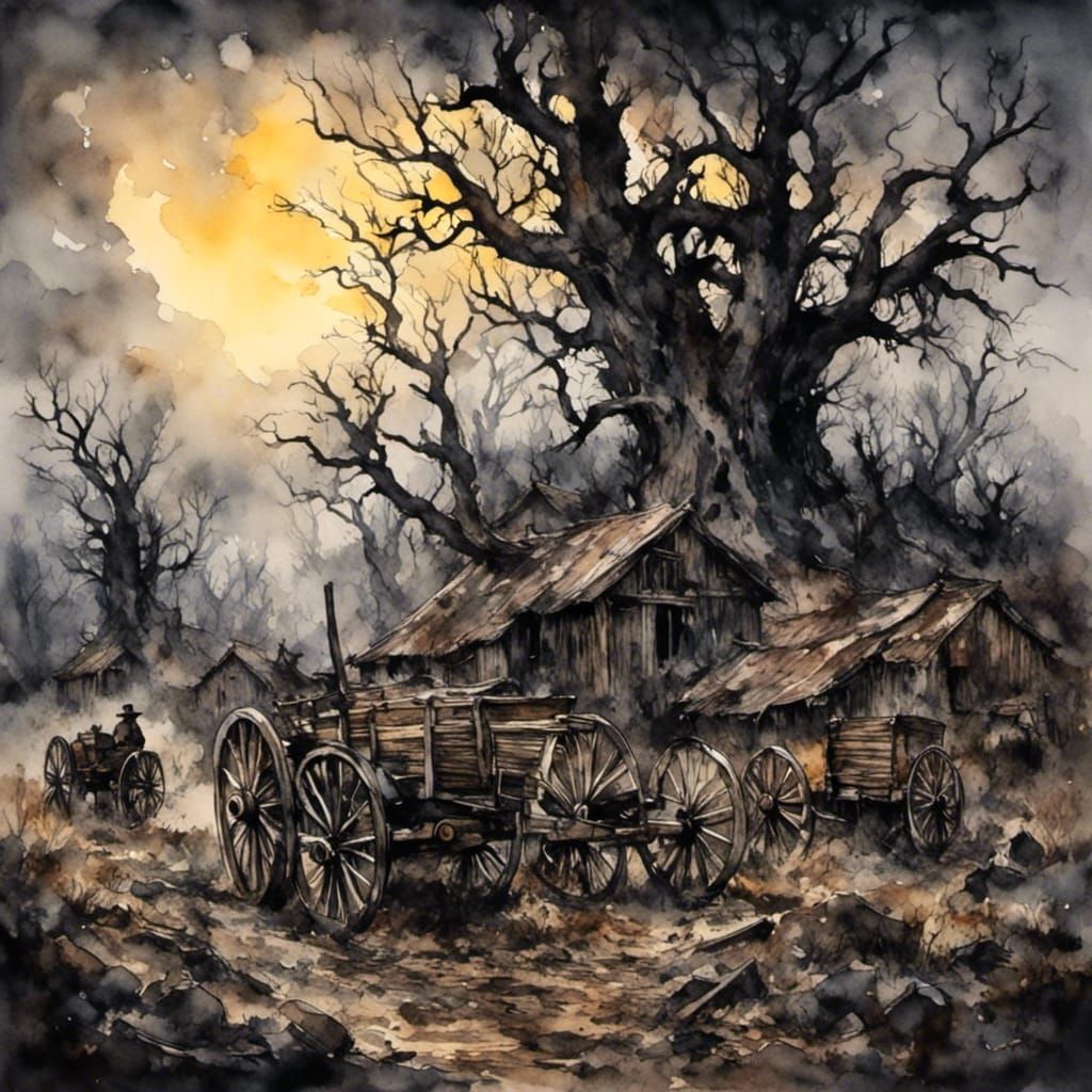 Unsettling and Mysterious Distorted Landscape