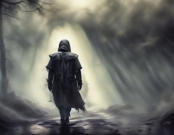 Dramatic Three-Part Cinematic Scene in Golden Hour