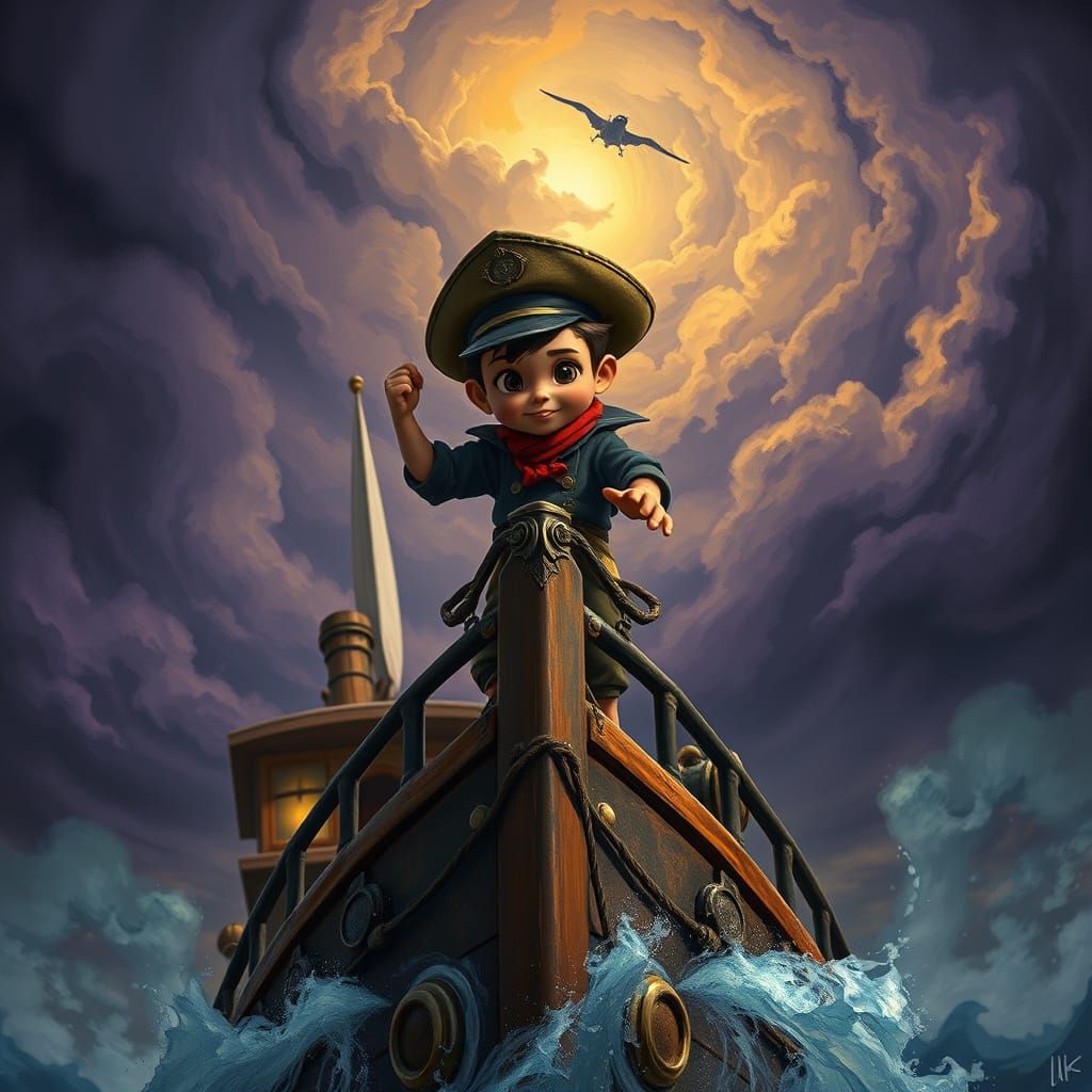 Sailor of the High Seas in a Dark Fantasy Adventure