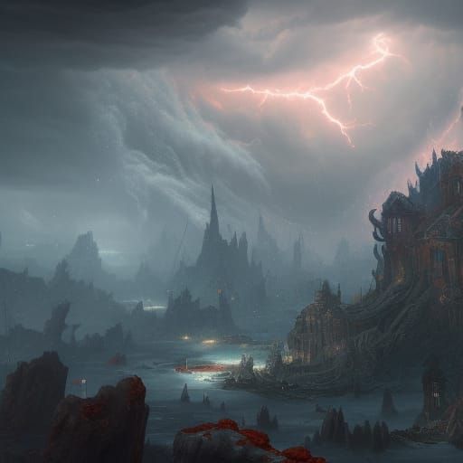 Fantastical Eye of the Storm in Deep Color