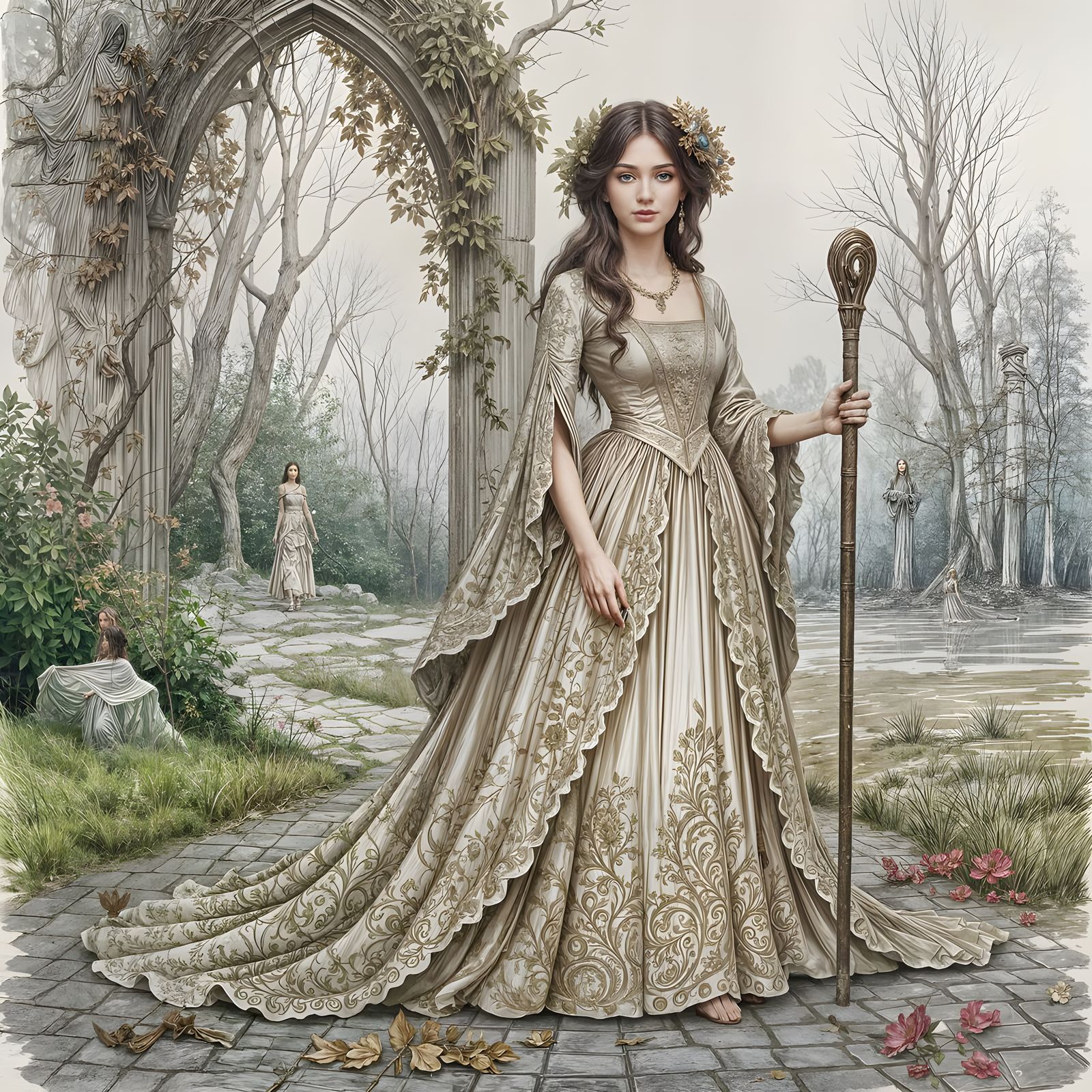 Blind Beauty Navigating a Flowing Landscape