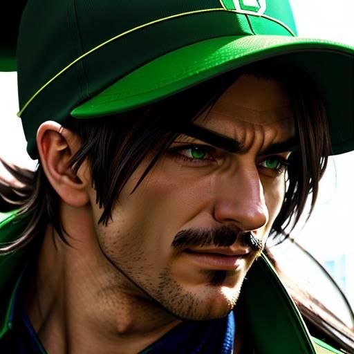 Super Saiyan 4 Luigi with Nintendo Hat