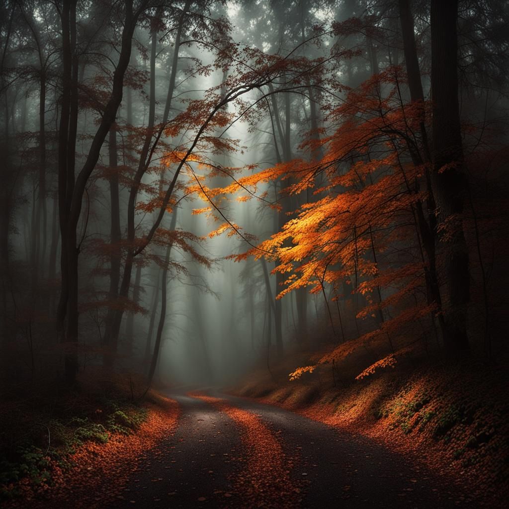 Seasons Transition in Hyperrealistic Mixed-Media Painting