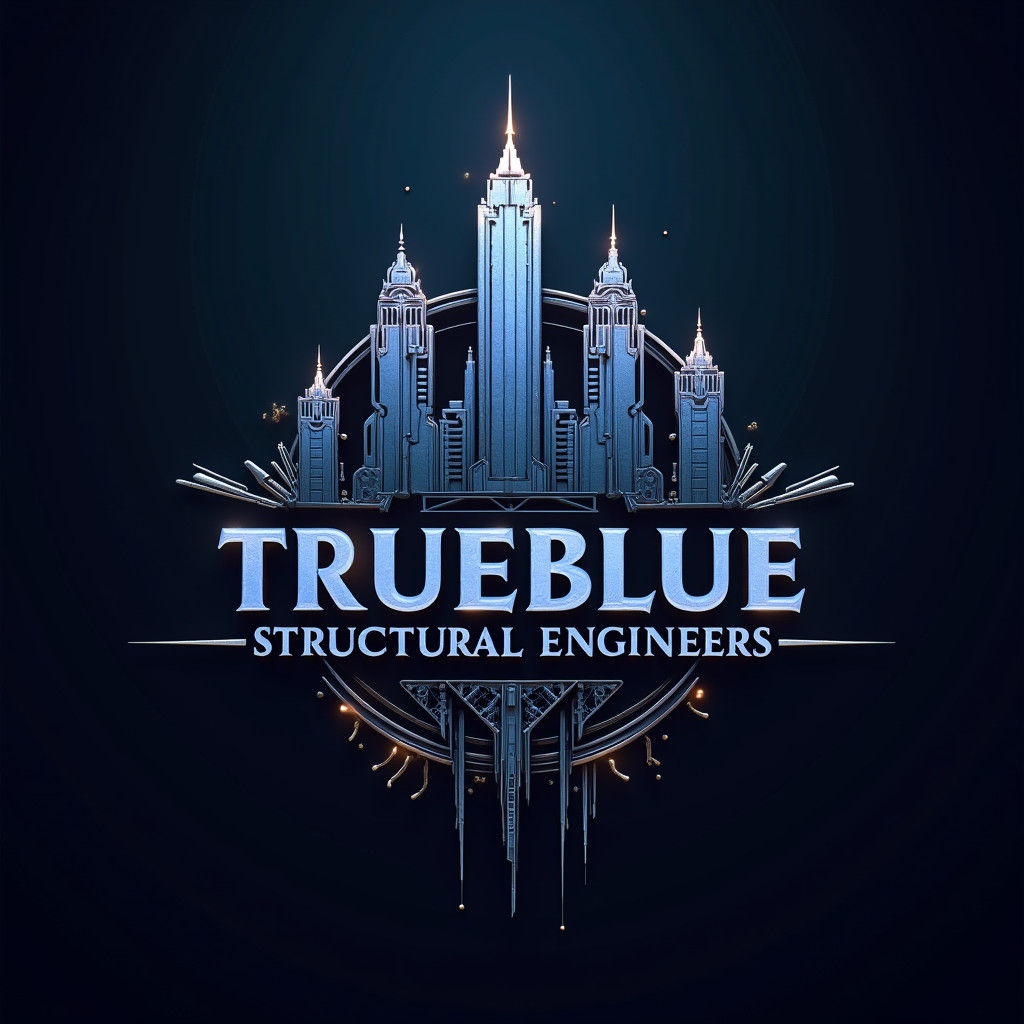 Sleek Logo for Trueblue Structural Engineers