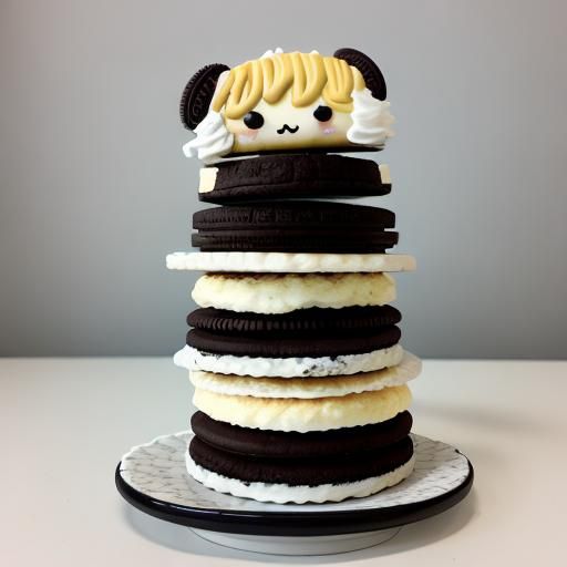 Blonde Woman with Oreo Cookies Package