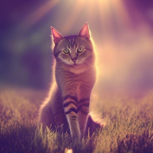 Family of Cats in Dreamy, Detailed Photography