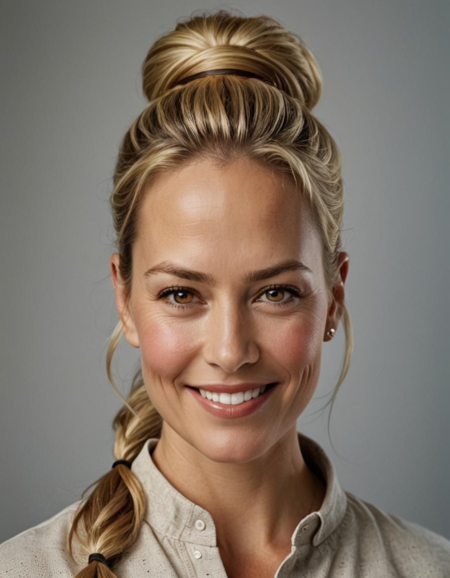 Professional Portrait of a Smiling Blond Woman