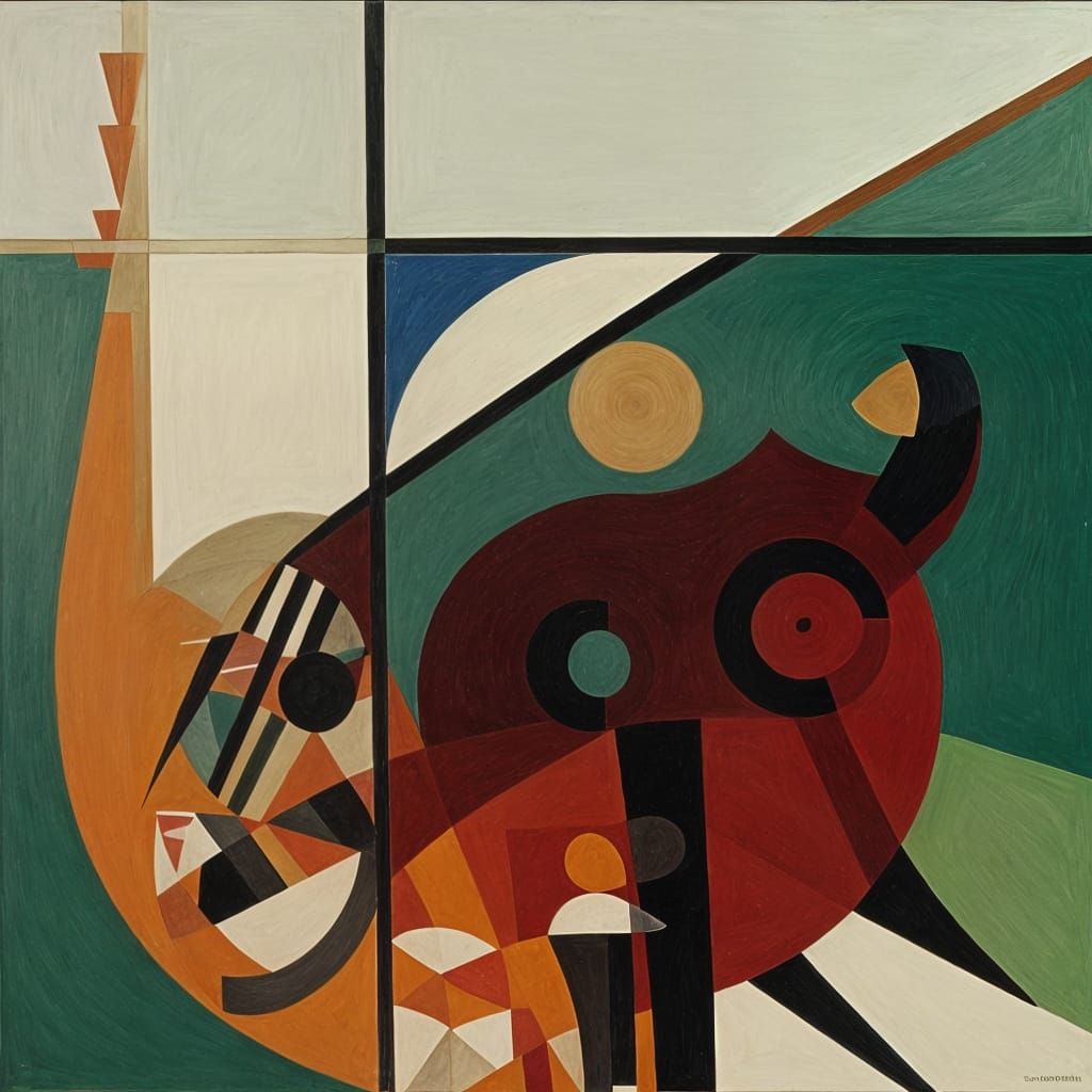 Surrealist Masterpiece with Intricate Parallax Depth