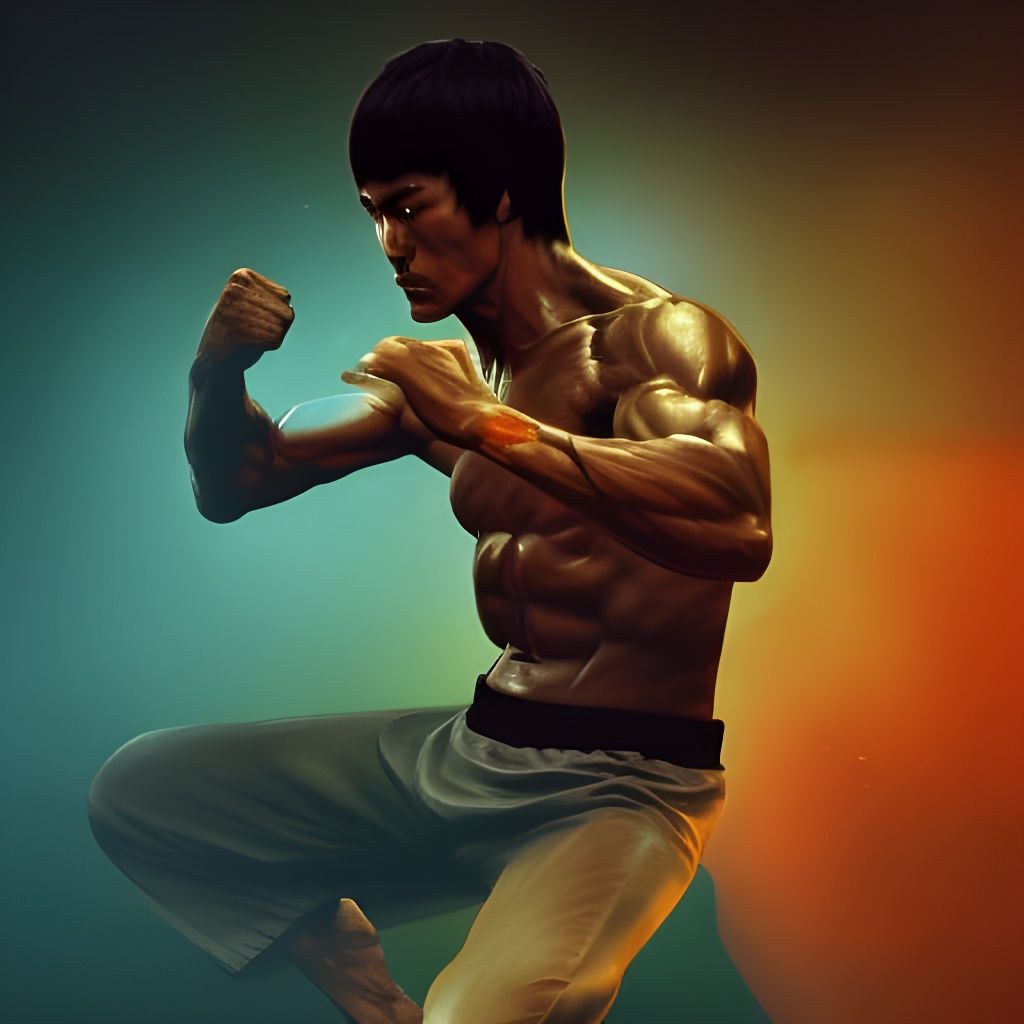 Bruce Lee Fight: Dynamic Concept Art