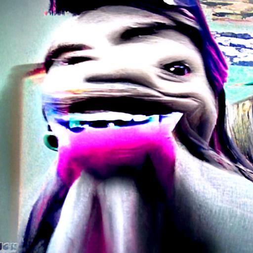 Abstract AI Creation from Nonsense Prompt
