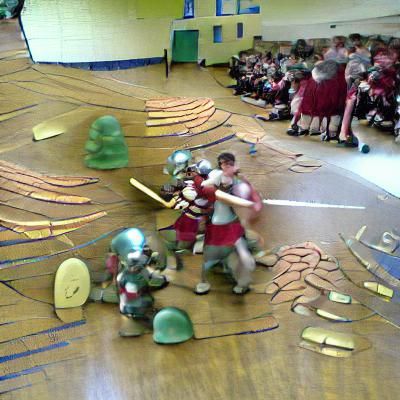 Roman Legion Ready for Battle: Photorealistic Image