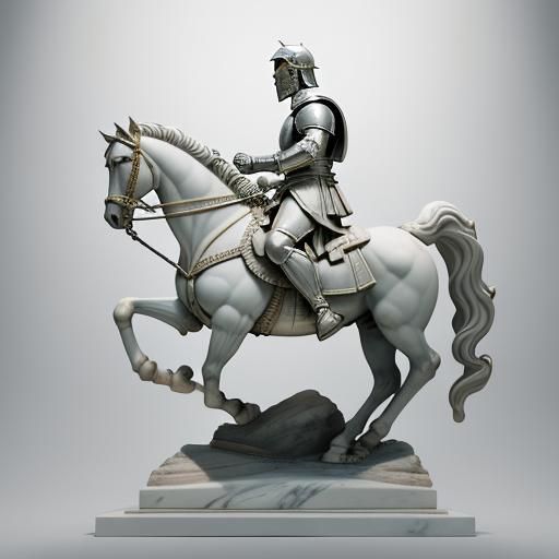 Product Photo, white background, Michelangelo's style, white...