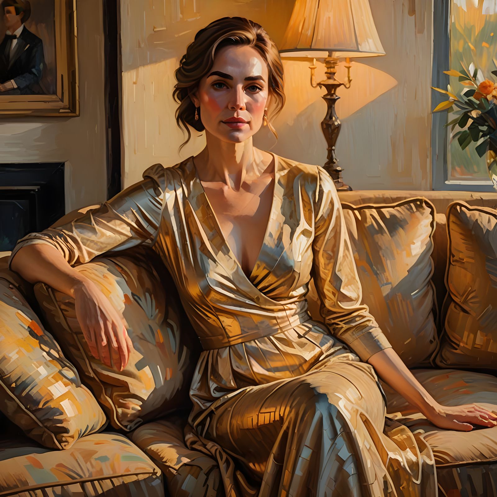 Masterpiece Oil Painting in Classic French Style